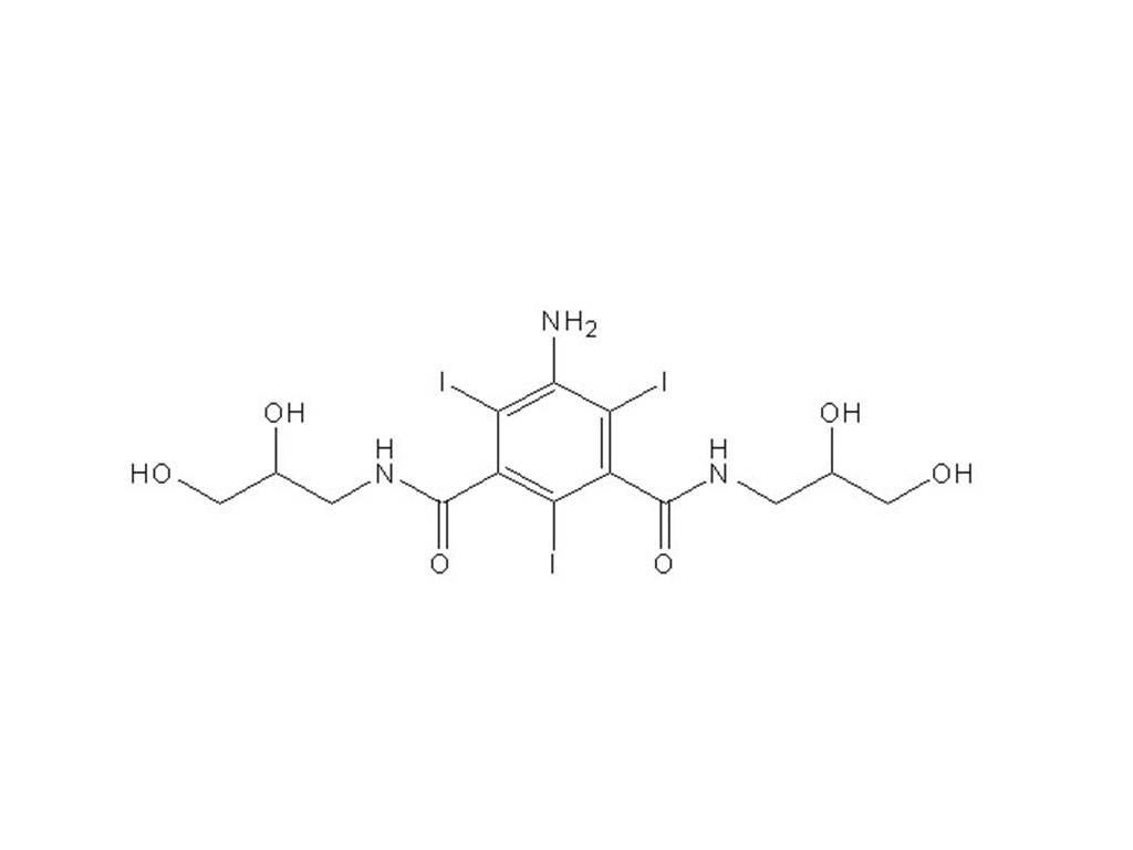 5-amino-n ، ن ' - مكررا ( 2 , 3-dihydroxypropyl ) - 2 , 4 , 6-triiodol-1 , 3-benzenediamide وسيطة / iohexol iovitol